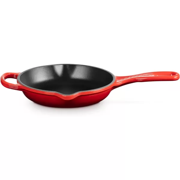 imageLe Creuset Enameled Cast Iron Signature Iron Handle Skillet 1175quot 238 qt CeriseCerise