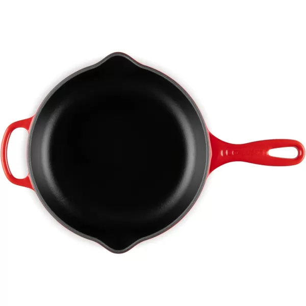 imageLe Creuset Enameled Cast Iron Signature Iron Handle Skillet 1175quot 238 qt CeriseCerise