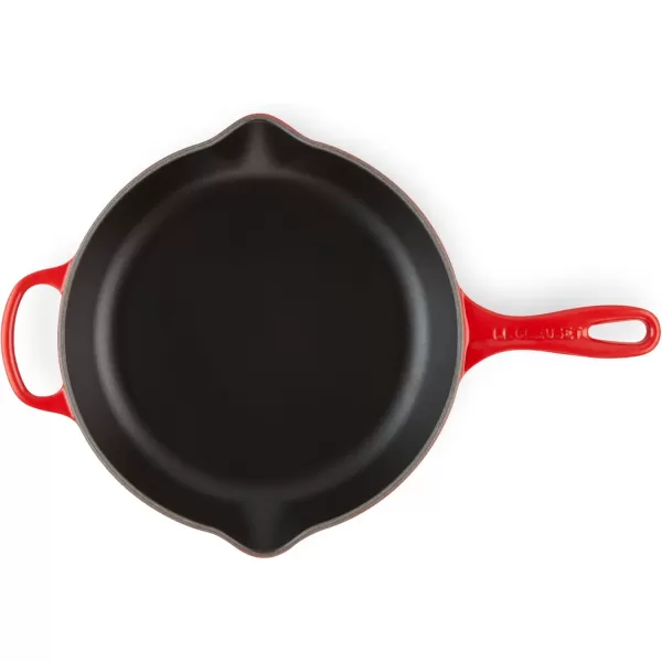 imageLe Creuset Enameled Cast Iron Signature Iron Handle Skillet 1175quot 238 qt CeriseCerise