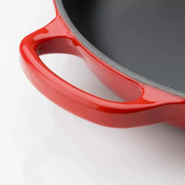 imageLe Creuset Enameled Cast Iron Signature Iron Handle Skillet 1175quot 238 qt CeriseCerise