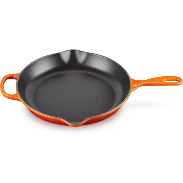 imageLe Creuset Enameled Cast Iron Signature Iron Handle Skillet 1175quot 238 qt CeriseFlame