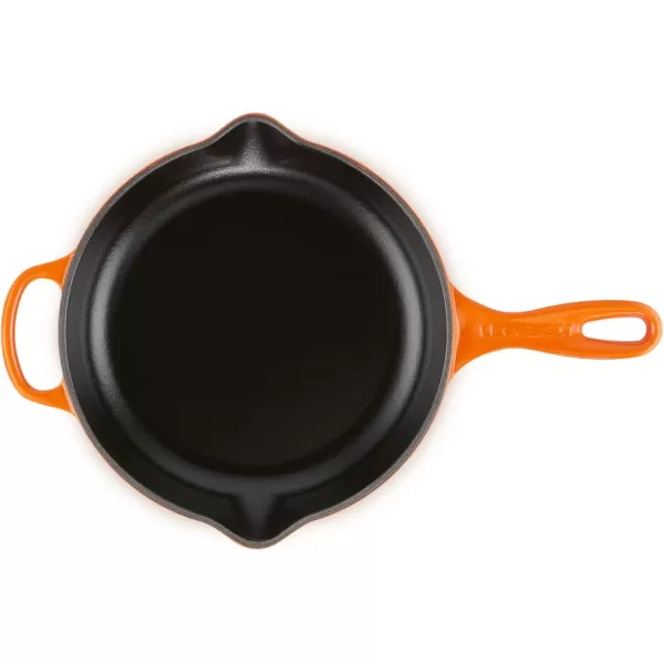 imageLe Creuset Enameled Cast Iron Signature Iron Handle Skillet 1175quot 238 qt CeriseFlame