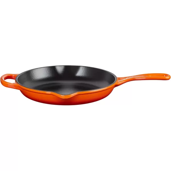 imageLe Creuset Enameled Cast Iron Signature Iron Handle Skillet 1175quot 238 qt CeriseFlame