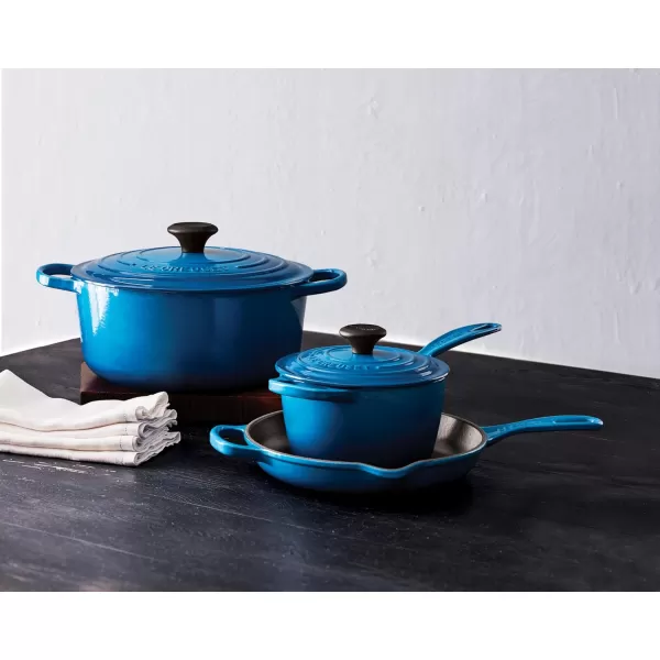 imageLe Creuset Enameled Cast Iron Signature Iron Handle Skillet 1175quot 238 qt CeriseMarseille
