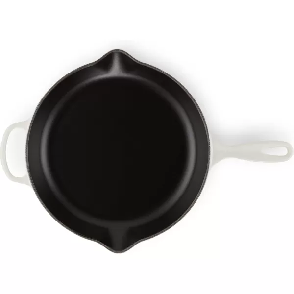 imageLe Creuset Enameled Cast Iron Signature Iron Handle Skillet 1175quot 238 qt CeriseMeringue