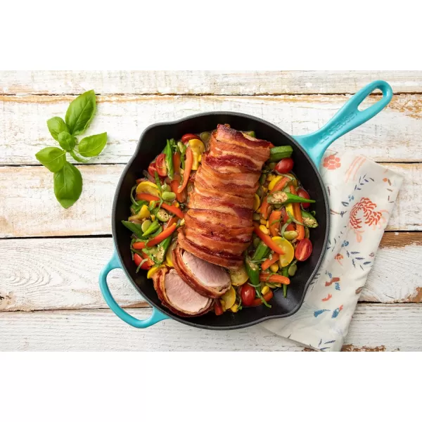 imageLe Creuset Enameled Cast Iron Signature Iron Handle Skillet 1175quot 238 qt CeriseOlive