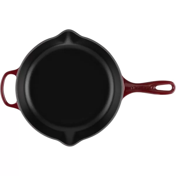 imageLe Creuset Enameled Cast Iron Signature Iron Handle Skillet 1175quot 238 qt CeriseRhone