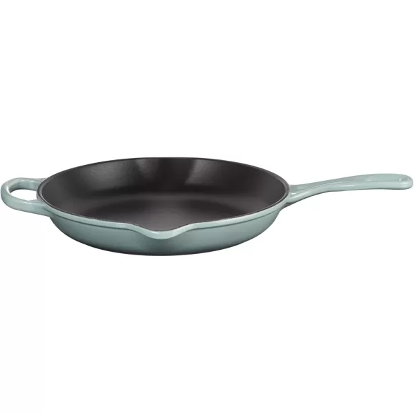 imageLe Creuset Enameled Cast Iron Signature Iron Handle Skillet 1175quot 238 qt CeriseSea Salt