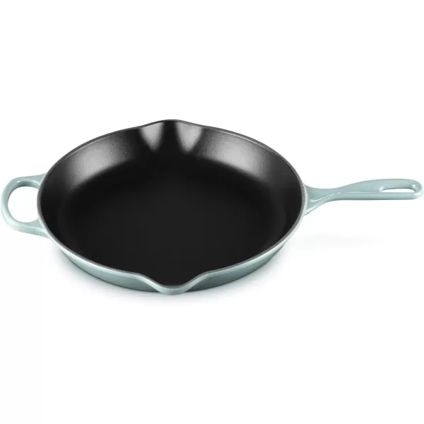 imageLe Creuset Enameled Cast Iron Signature Iron Handle Skillet 1175quot 238 qt CeriseSea Salt