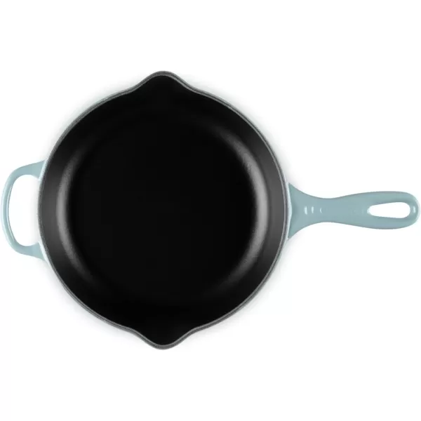 imageLe Creuset Enameled Cast Iron Signature Iron Handle Skillet 1175quot 238 qt CeriseSea Salt