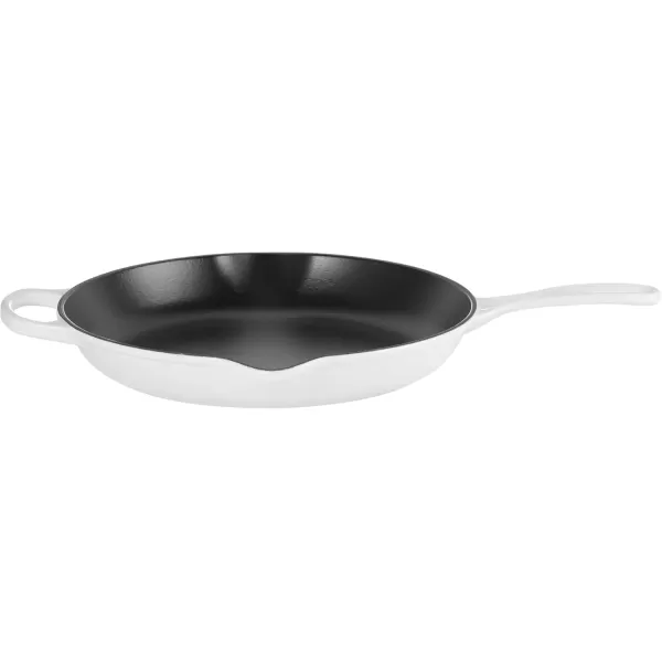 imageLe Creuset Enameled Cast Iron Signature Iron Handle Skillet 1175quot 238 qt CeriseWhite
