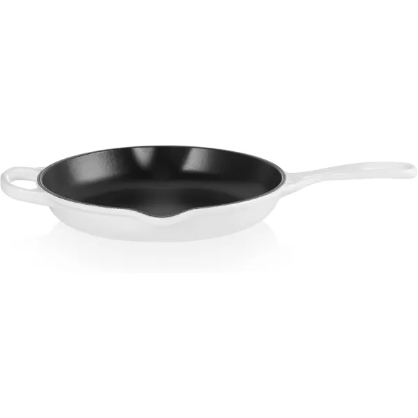 imageLe Creuset Enameled Cast Iron Signature Iron Handle Skillet 1175quot 238 qt CeriseWhite