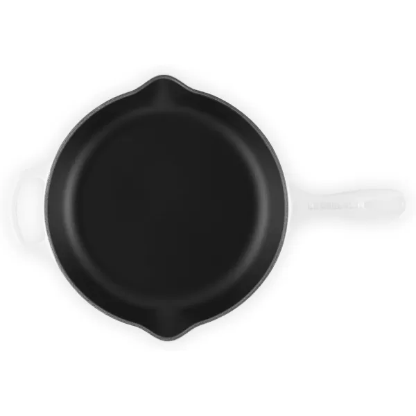 imageLe Creuset Enameled Cast Iron Signature Iron Handle Skillet 1175quot 238 qt CeriseWhite