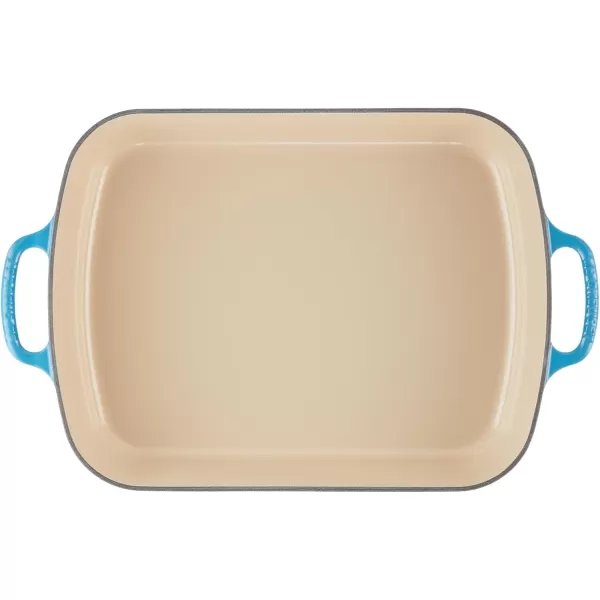 imageLe Creuset Enameled Cast Iron Signature Rectangular Roaster 525 qt 117quot x 168quot  WhiteMarseille