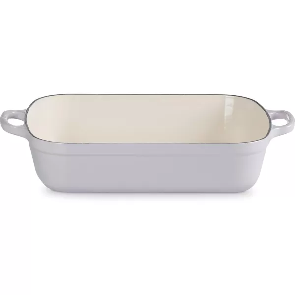 imageLe Creuset Enameled Cast Iron Signature Rectangular Roaster 525 qt 117quot x 168quot  WhiteShallot