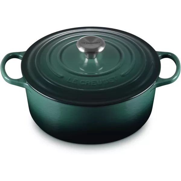 imageLe Creuset Enameled Cast Iron Signature Round Dutch Oven 55 qt OliveArtichaut