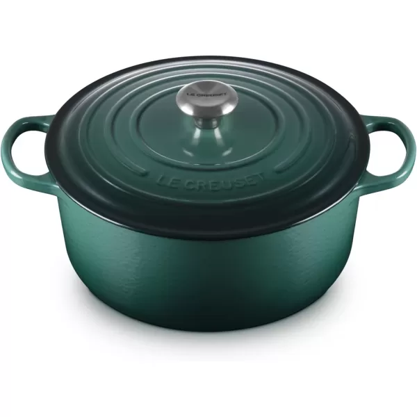 imageLe Creuset Enameled Cast Iron Signature Round Dutch Oven 55 qt OliveArtichaut