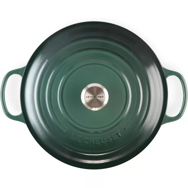 imageLe Creuset Enameled Cast Iron Signature Round Dutch Oven 55 qt OliveArtichaut