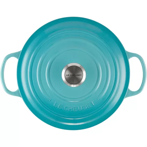 imageLe Creuset Enameled Cast Iron Signature Round Dutch Oven 55 qt OliveCaribbean