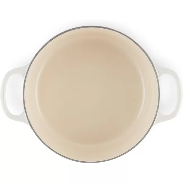 imageLe Creuset Enameled Cast Iron Signature Round Dutch Oven 55 qt OliveMeringue