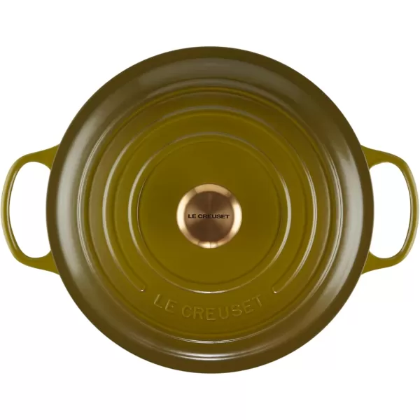 imageLe Creuset Enameled Cast Iron Signature Round Dutch Oven 55 qt OliveOlive