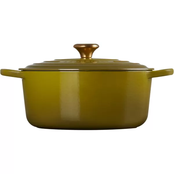 imageLe Creuset Enameled Cast Iron Signature Round Dutch Oven 55 qt OliveOlive