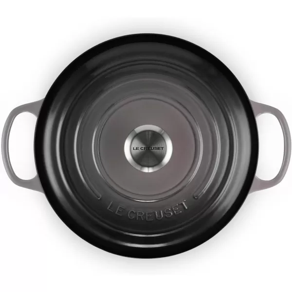 imageLe Creuset Enameled Cast Iron Signature Round Dutch Oven 55 qt OliveOyster