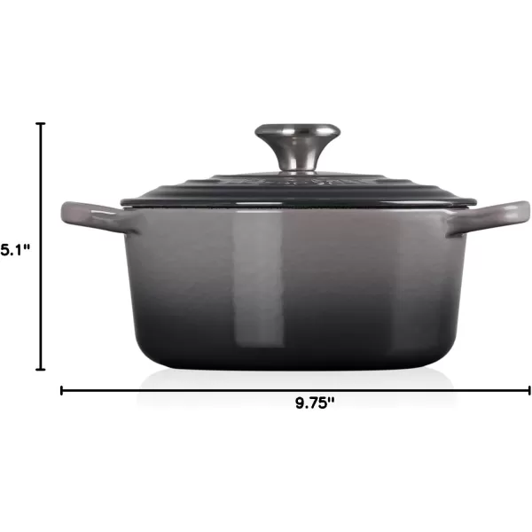imageLe Creuset Enameled Cast Iron Signature Round Dutch Oven 55 qt OliveOyster