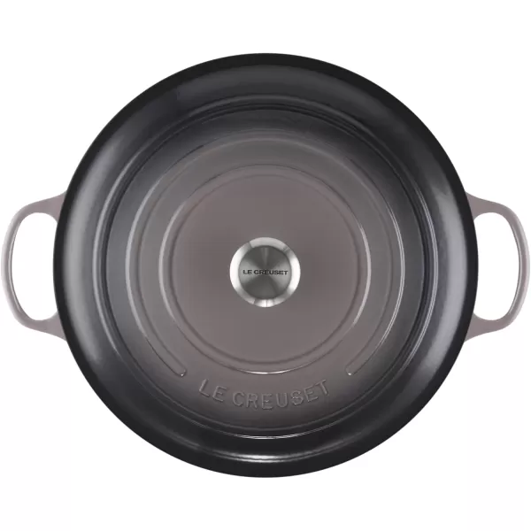 imageLe Creuset Enameled Cast Iron Signature Round Dutch Oven 55 qt OliveOyster