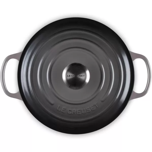 imageLe Creuset Enameled Cast Iron Signature Round Dutch Oven 55 qt OliveOyster