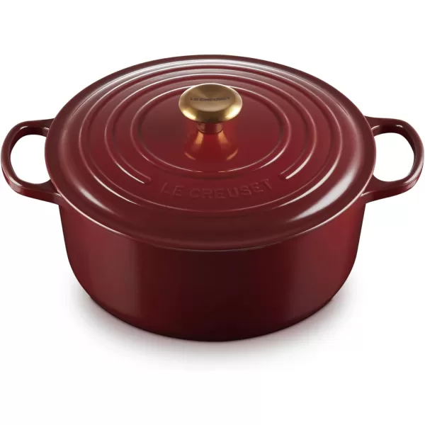 imageLe Creuset Enameled Cast Iron Signature Round Dutch Oven 55 qt OliveRhone