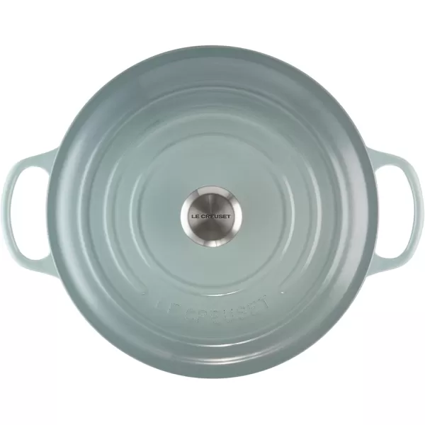 imageLe Creuset Enameled Cast Iron Signature Round Dutch Oven 55 qt OliveSea Salt