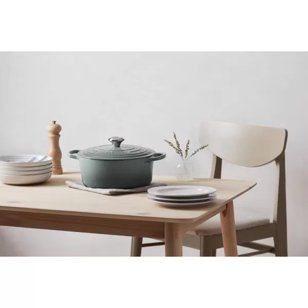 imageLe Creuset Enameled Cast Iron Signature Round Dutch Oven 55 qt OliveSea Salt