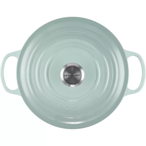imageLe Creuset Enameled Cast Iron Signature Round Dutch Oven 55 qt OliveSea Salt