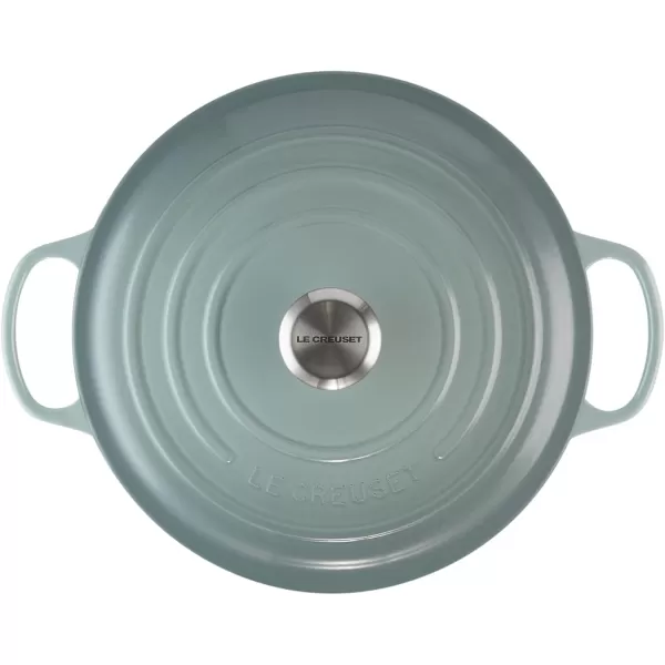 imageLe Creuset Enameled Cast Iron Signature Round Dutch Oven 55 qt OliveSea Salt