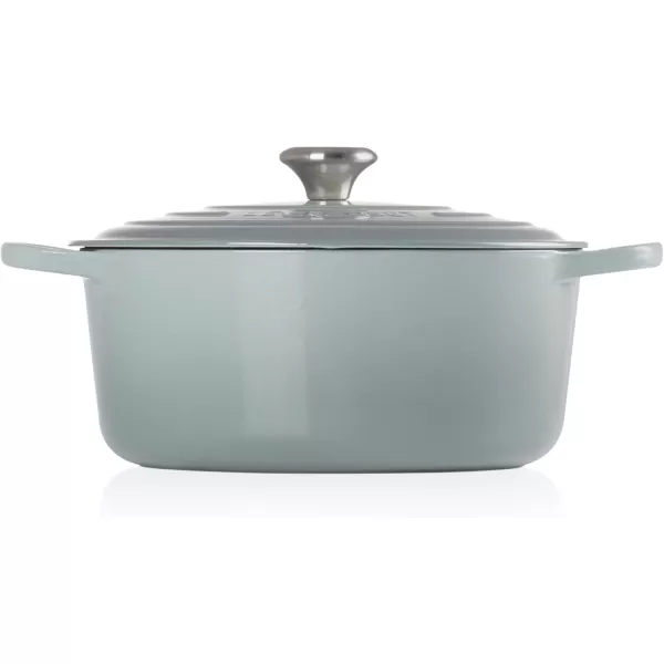 imageLe Creuset Enameled Cast Iron Signature Round Dutch Oven 55 qt OliveSea Salt