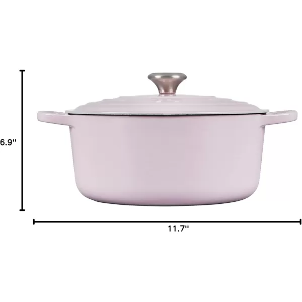 imageLe Creuset Enameled Cast Iron Signature Round Dutch Oven 55 qt OliveShallot