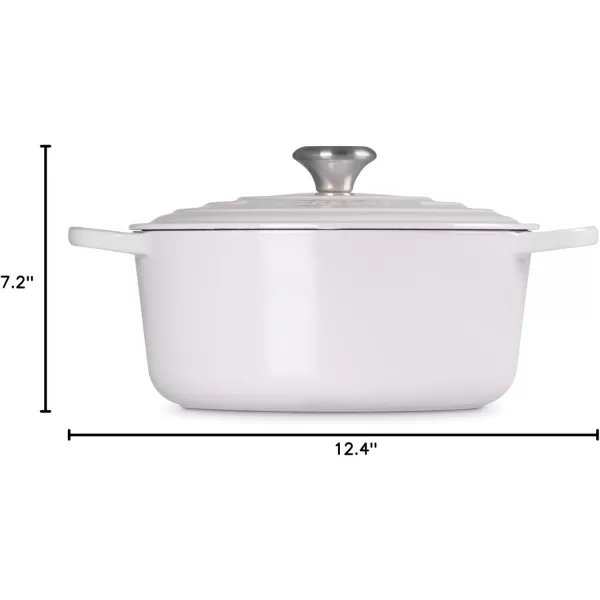 imageLe Creuset Enameled Cast Iron Signature Round Dutch Oven 55 qt OliveShallot