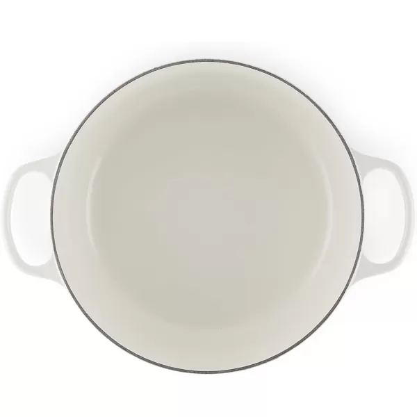 imageLe Creuset Enameled Cast Iron Signature Round Dutch Oven 55 qt OliveWhite