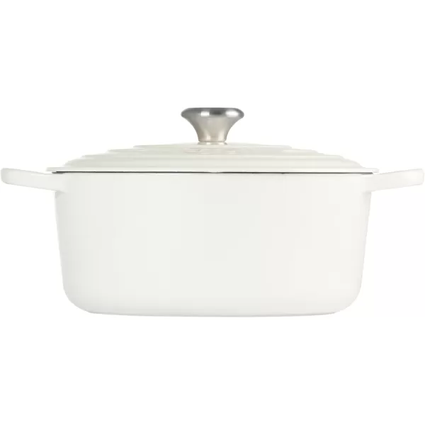 imageLe Creuset Enameled Cast Iron Signature Round Dutch Oven 55 qt OliveWhite