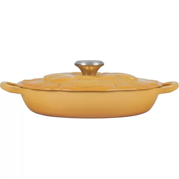 imageLe Creuset Signature Enameled Cast Iron Petal Braiser 225qt Shell PinkHoney