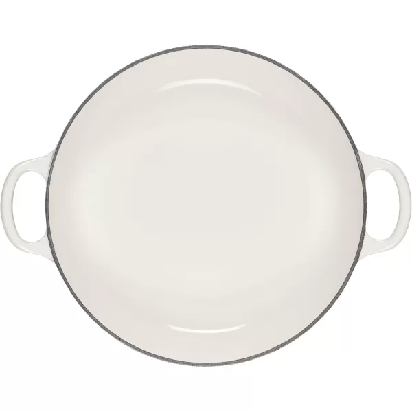 imageLe Creuset Signature Enameled Cast Iron Petal Braiser 225qt Shell PinkWhite