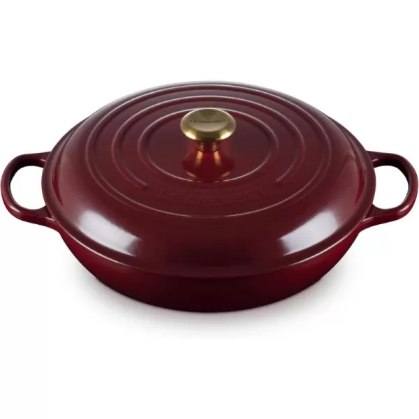 imageLe Creuset Enameled Cast Iron Signature Braiser 35 qt MarbleRhone