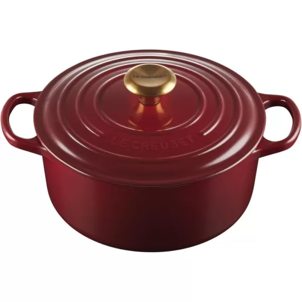 imageLe Creuset Enameled Cast Iron Signature Round Dutch Oven 55 qt OliveRhone