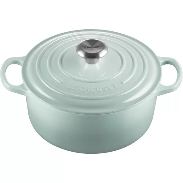 imageLe Creuset Enameled Cast Iron Signature Round Dutch Oven 55 qt OliveSea Salt