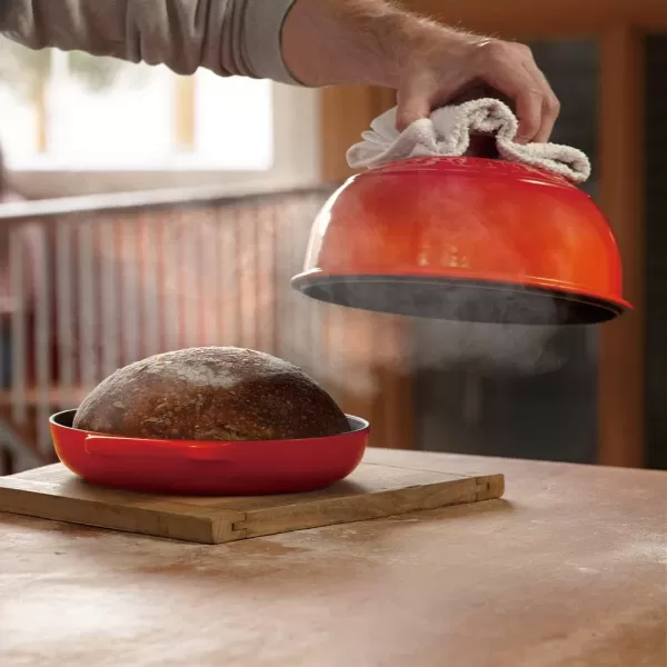 imageLe Creuset Enameled Cast Iron Bread Oven Sea SaltFlame