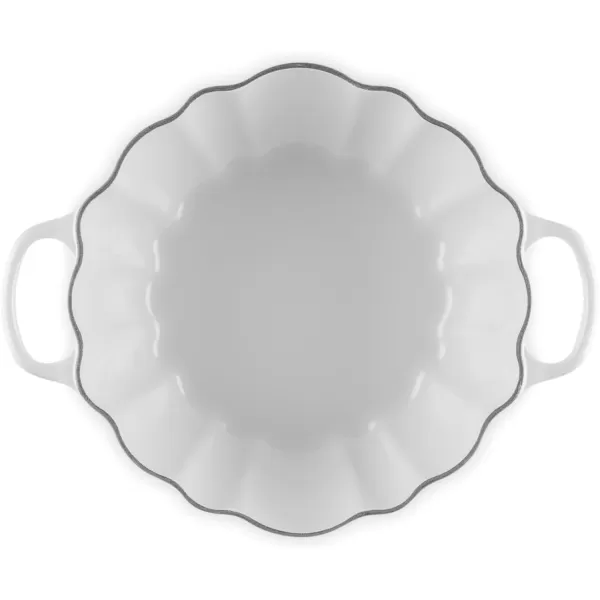 imageLe Creuset Enameled Cast Iron Figural Pumpkin Cocotte 4 qt White wCopper KnobWhite