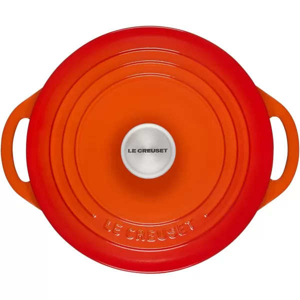 imageLe Creuset Enameled Cast Iron Shallow Round Oven 275 Qt FlameFlame