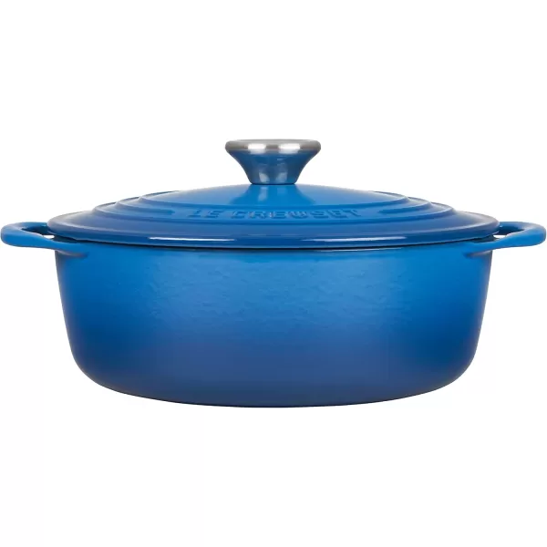 imageLe Creuset Enameled Cast Iron Shallow Round Oven 275 Qt FlameMarseille