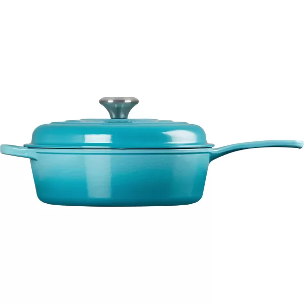 imageLe Creuset Enameled Cast Iron Signature Cassadou 375 qt WhiteCaribbean